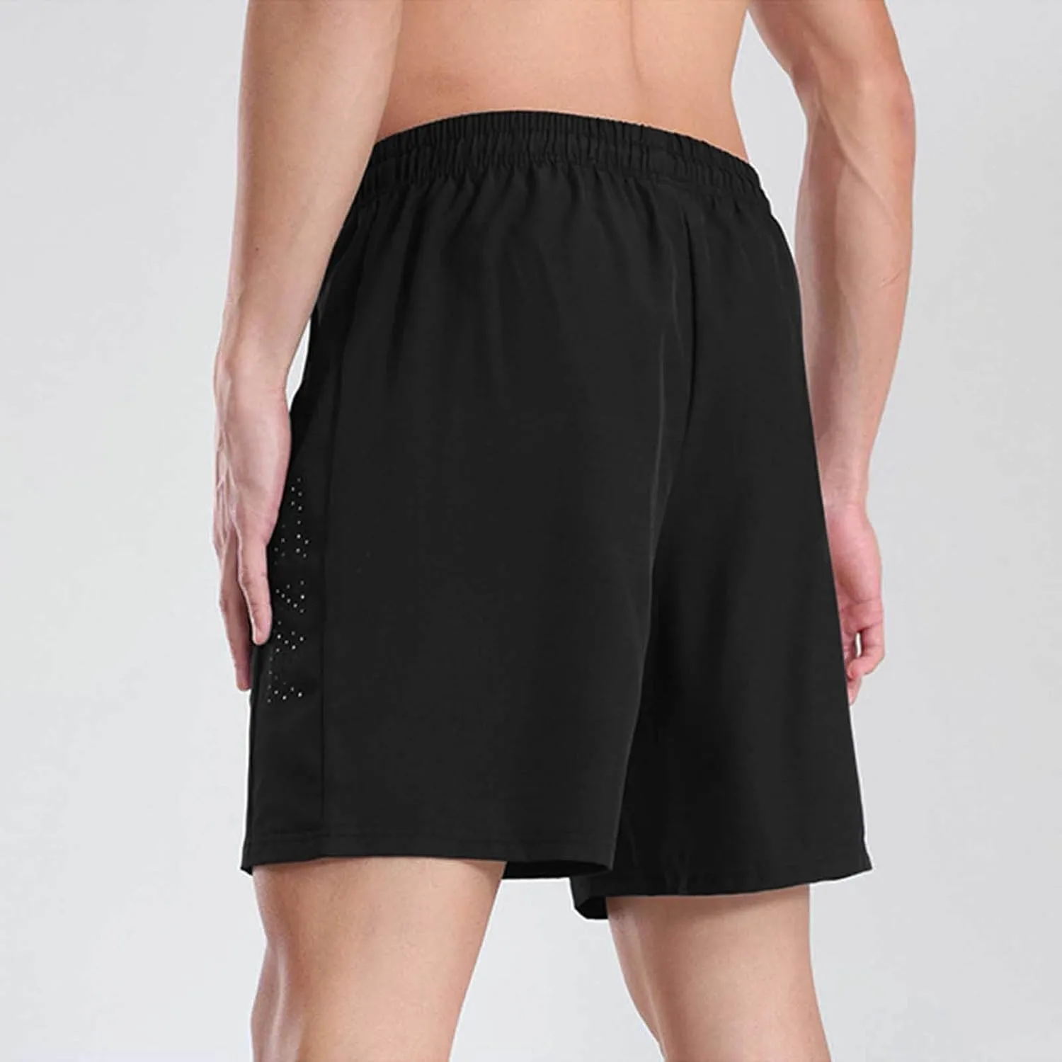Mens Athletic Shorts Quick Dry Loose Fit Lightweighgt Breathable Sport Running Hiking Workout Gym Shorts with Pockets