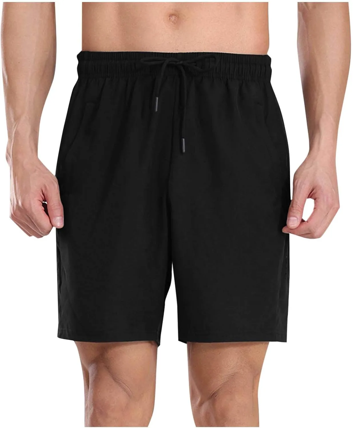 Mens Athletic Shorts Quick Dry Loose Fit Lightweighgt Breathable Sport Running Hiking Workout Gym Shorts with Pockets