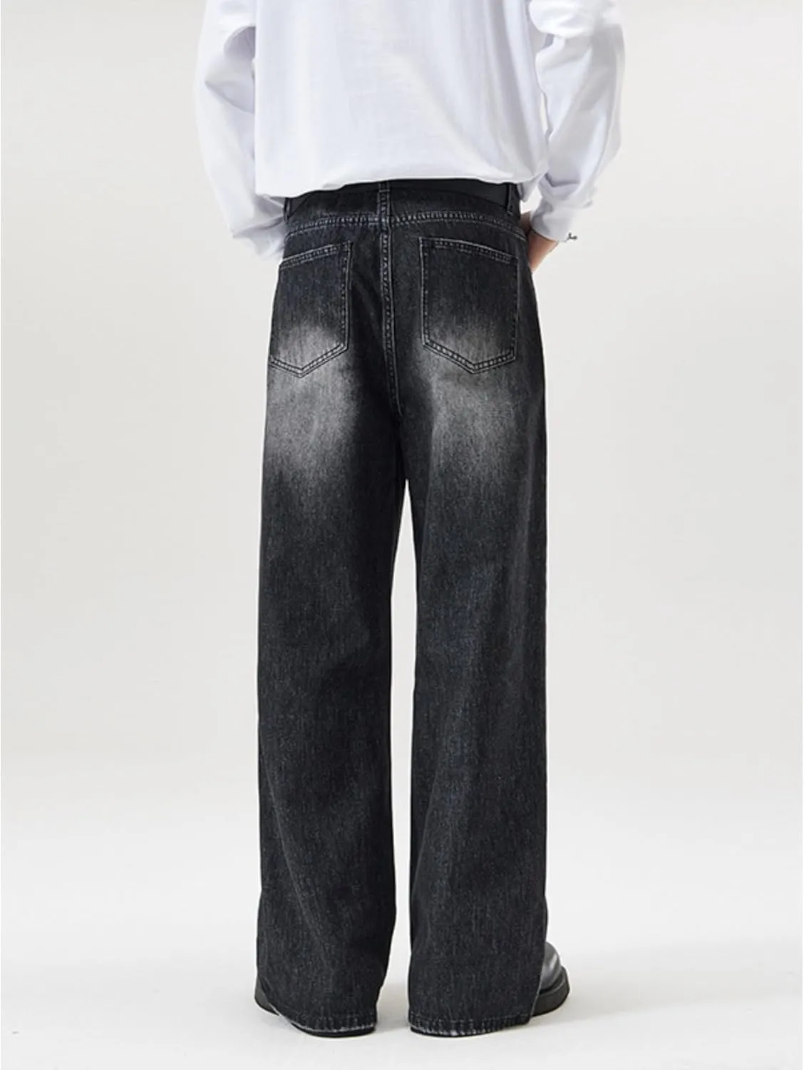 Men's Classic Disco Retro Flared Denim Pants Vintage Relaxed Bell Bottom Jeans 60s 70s Stretch Jean Trousers