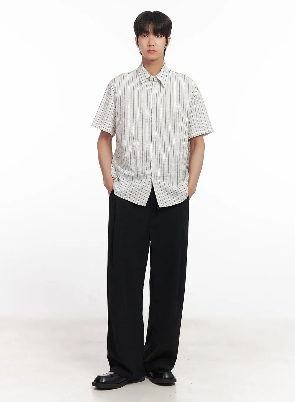 Men's Cooling Wide-Fit Tailored Pants IA510