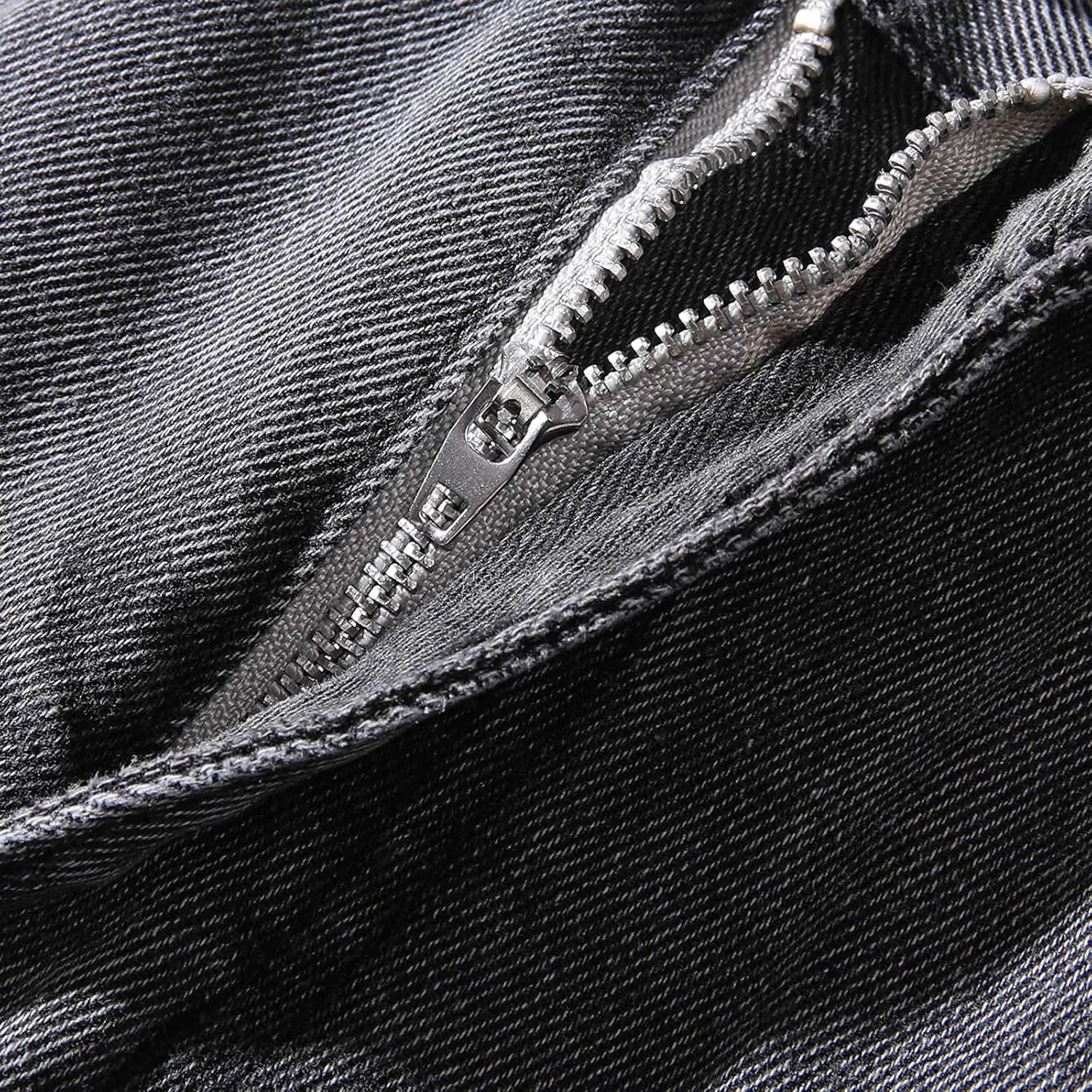 Men's High Waist Loose Jeans Stretch Baggy Straight Leg Denim Utility Work Pants Relaxed Fit Slacks Wide Leg Trousers