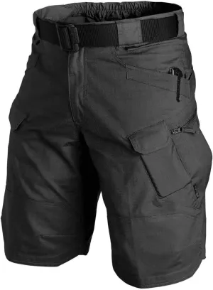 Mens Military Tactical Shorts Flat Front Combat Cargo Shorts Moisture Quick Dry Hiking Pants with Multiple Pockets