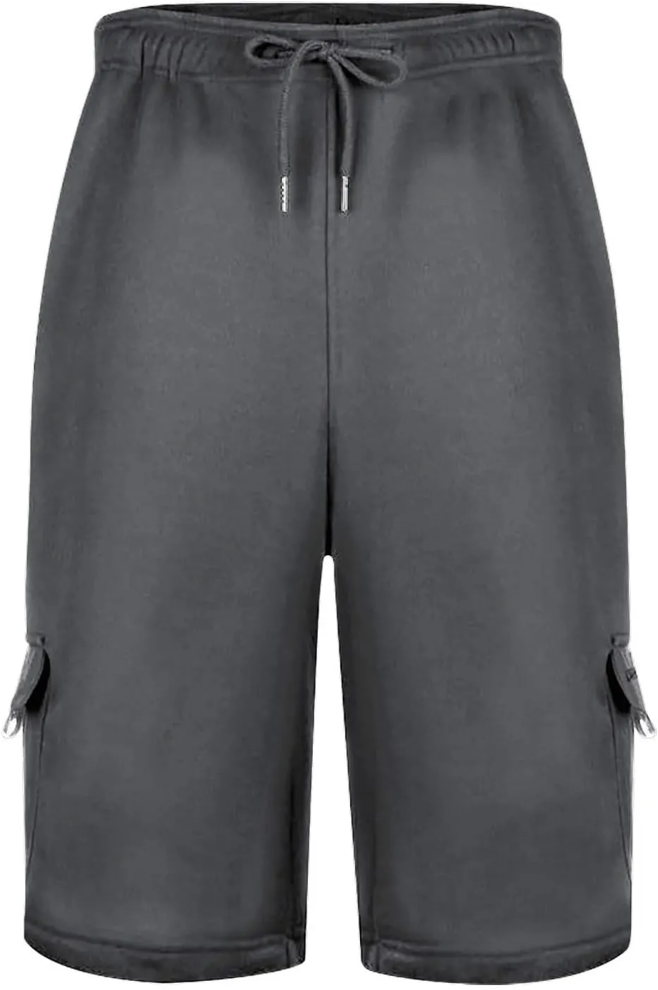 Mens Shorts Chino Drawstring Active Elastic Waist Relaxed Short with Pockets