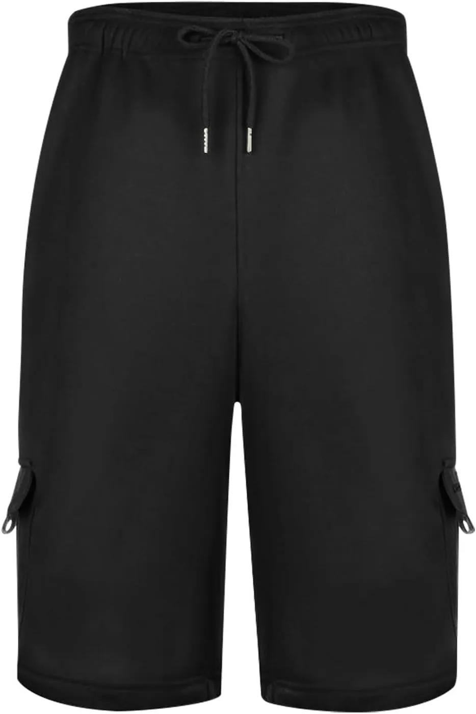 Mens Shorts Chino Drawstring Active Elastic Waist Relaxed Short with Pockets