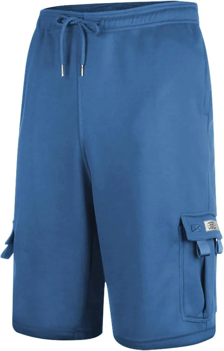 Mens Shorts Chino Drawstring Active Elastic Waist Relaxed Short with Pockets