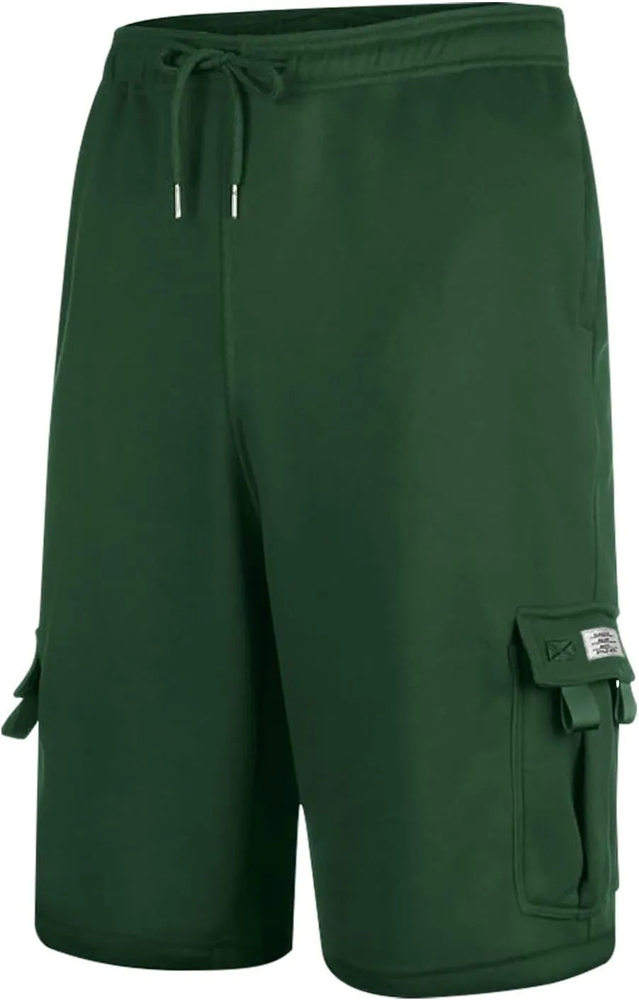 Mens Shorts Chino Drawstring Active Elastic Waist Relaxed Short with Pockets