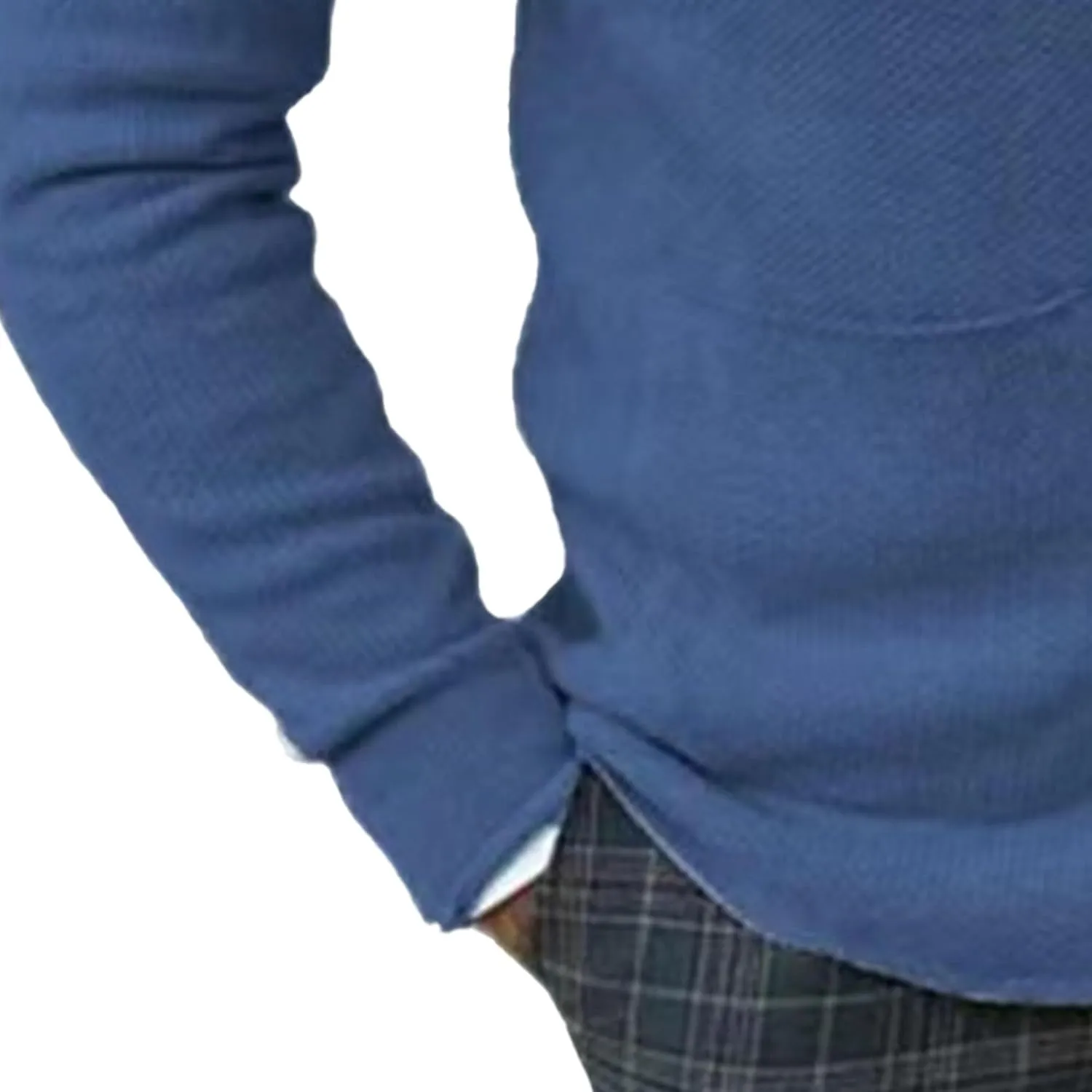 Mens Tailored Collar Cardigan Sweaters Elastic Long Sleeve Pockets Knitwear Button Down Knit Blazer Jacket