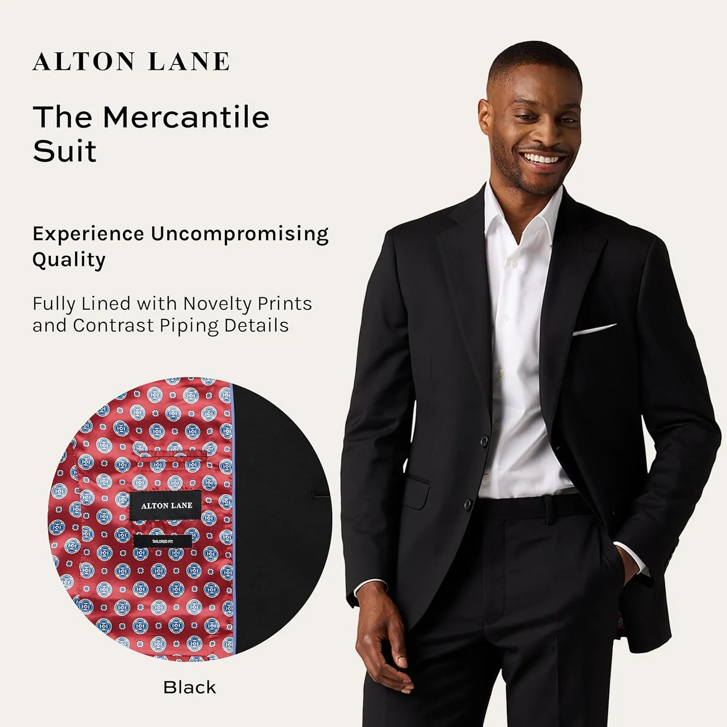 Mercantile Suit Tailored Fit - Premium Quality Suits for Men, Stylish and Elegant Formal Suit for Men
