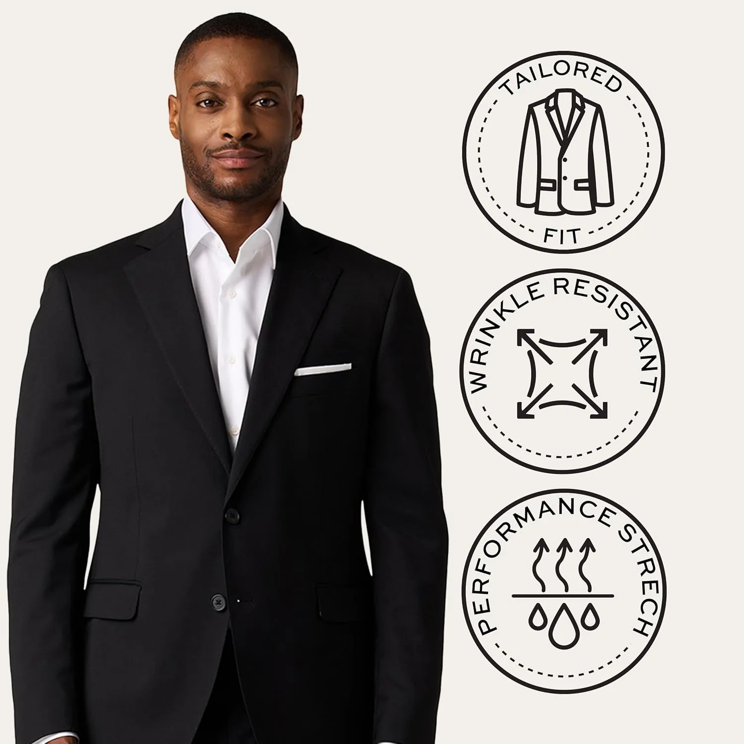 Mercantile Suit Tailored Fit - Premium Quality Suits for Men, Stylish and Elegant Formal Suit for Men