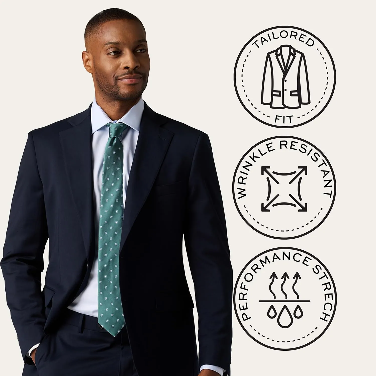 Mercantile Suit Tailored Fit - Premium Quality Suits for Men, Stylish and Elegant Formal Suit for Men