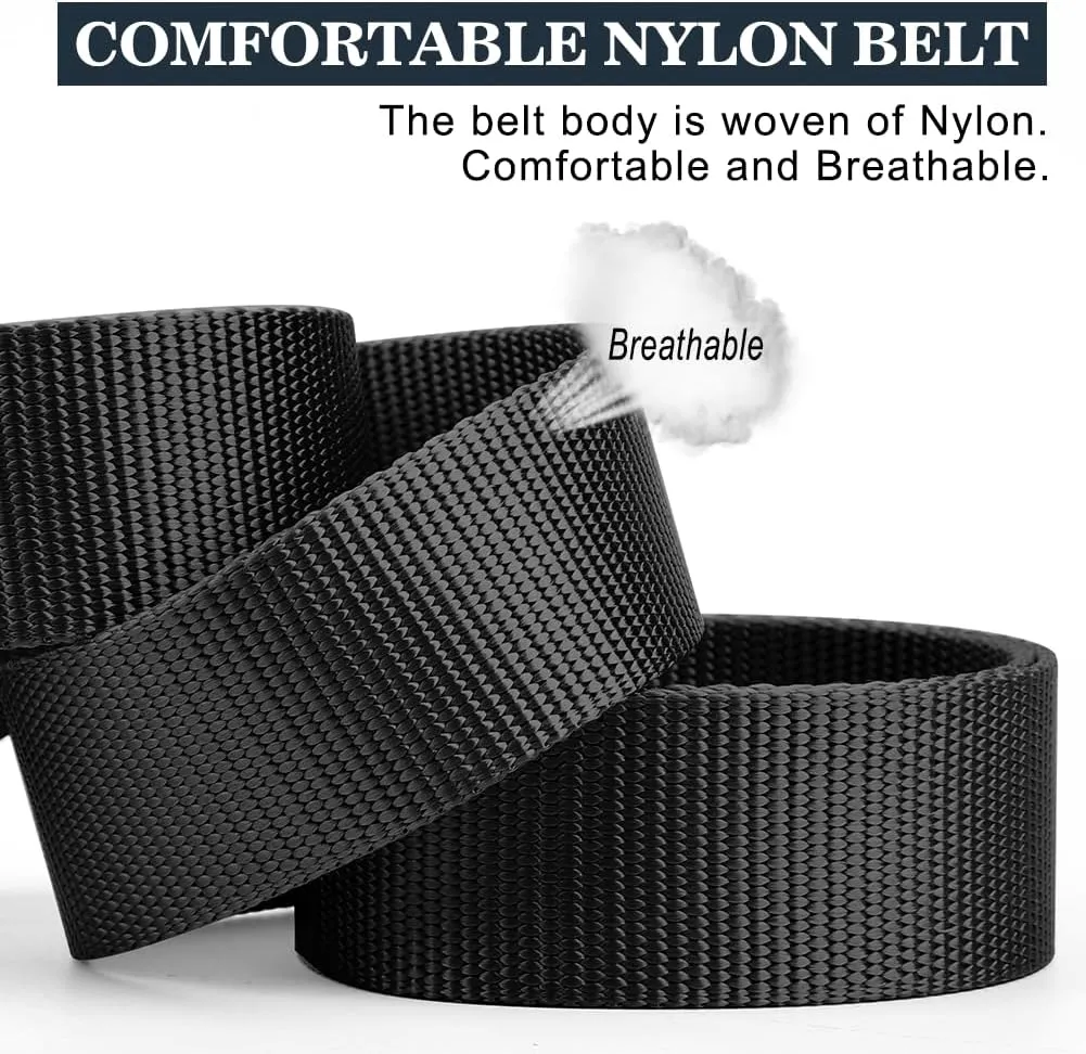 Military Belt, Men Tactical Belt with Quick Release Metal Buckle Ideal for military training and outdoor, police belts
