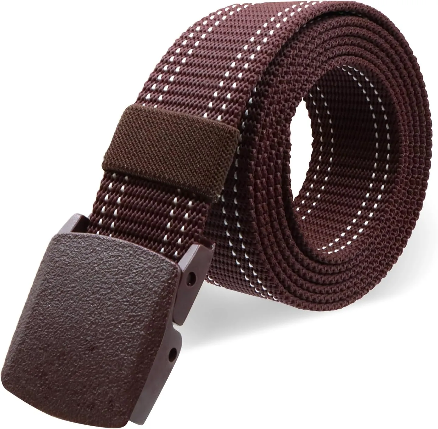 Military Tactical Nylon Mens Belt - Adjustable Web Belts with Non-Metal Buckle for Outdoor Sports, Training, 59 Inches Length