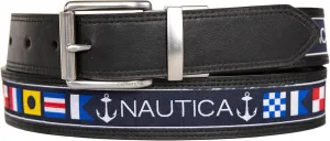 Nautica Men's Reversible Leather Belt | 2-in-1 | Classic | Everyday | Business | Work | Dress | Casual | Metal Buckle
