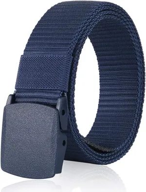 Nylon Belts for Men 1.5inch Military Tactical Belt Adjustable Slide Plastic Buckle Web Canvas Belt Outdoor