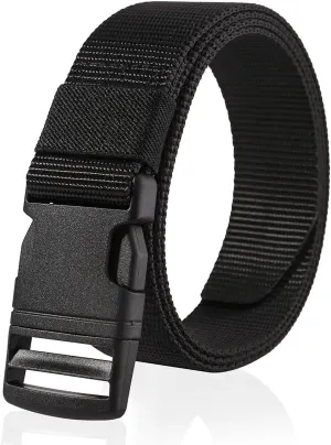 Nylon Belts for Men 1.5inch Military Tactical Belt Adjustable Slide Plastic Buckle Web Canvas Belt Outdoor