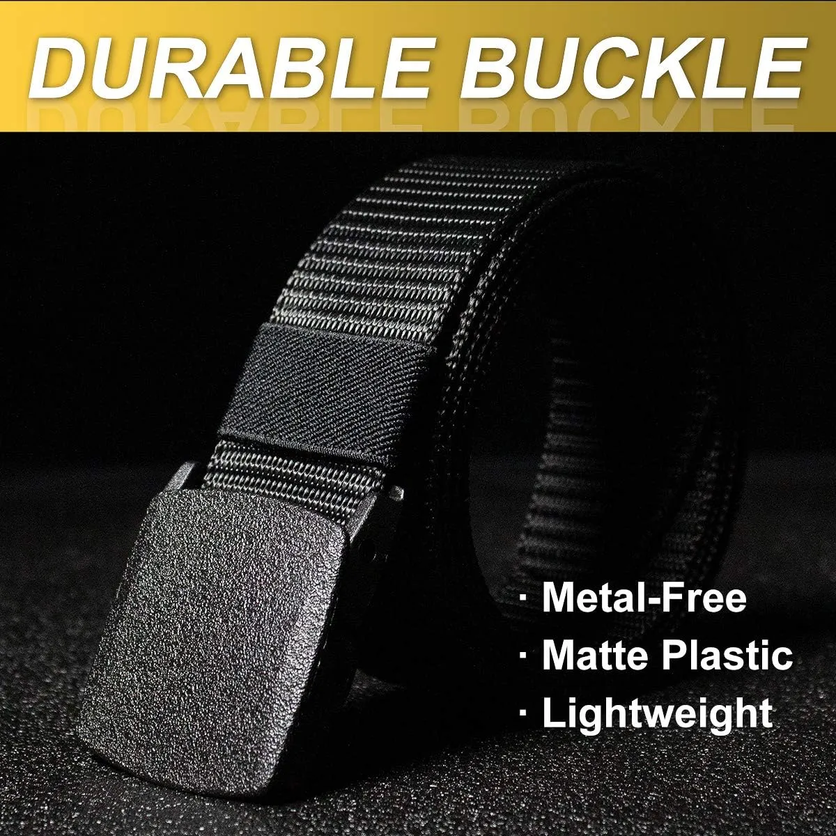 Nylon Belts for Men 1.5inch Military Tactical Belt Adjustable Slide Plastic Buckle Web Canvas Belt Outdoor