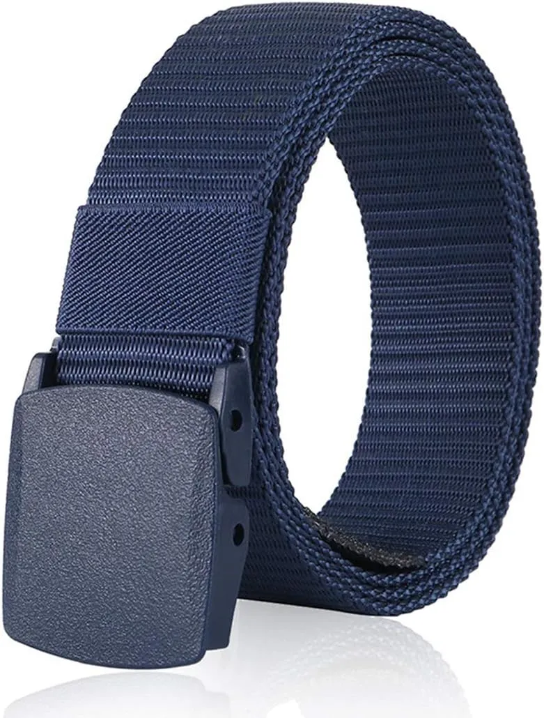 Nylon Belts for Men 1.5inch Military Tactical Belt Adjustable Slide Plastic Buckle Web Canvas Belt Outdoor