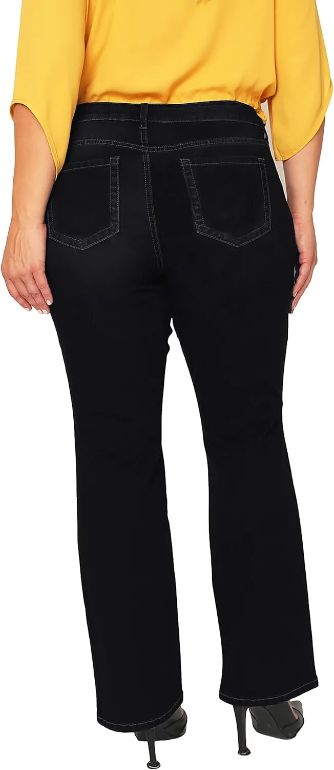 Plus Size Women's Midrise Skinny Flare Jeans
