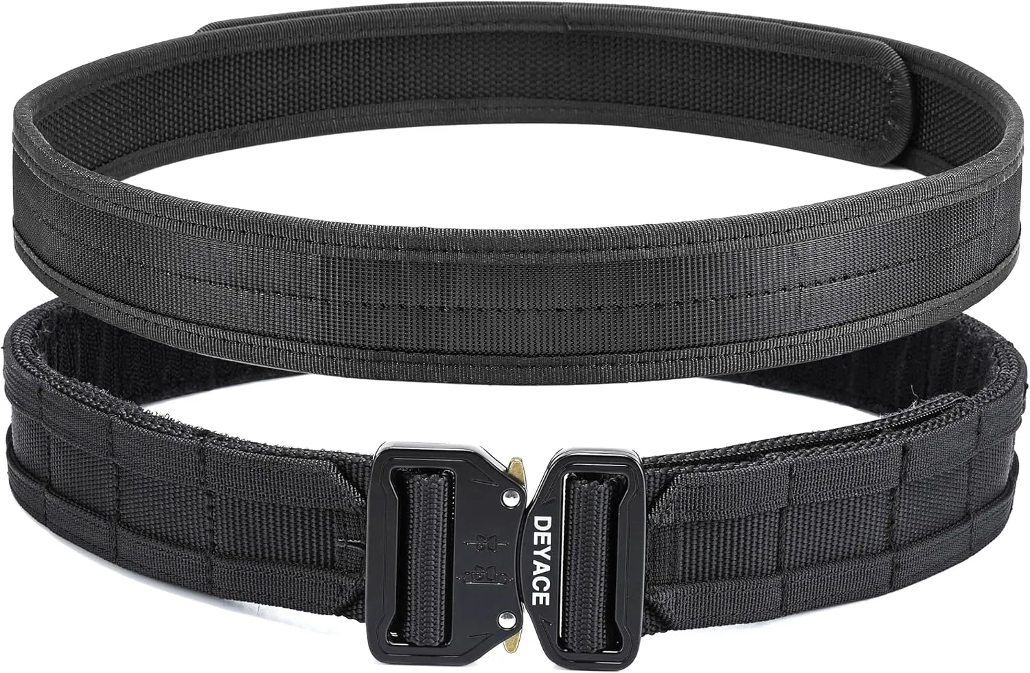 Quick Release Battle Belt, 1.75'' Tactical MOLLE Heavy Duty Belt and 1.5'' EDC Inner Belt for Law Enforcement, Shooter