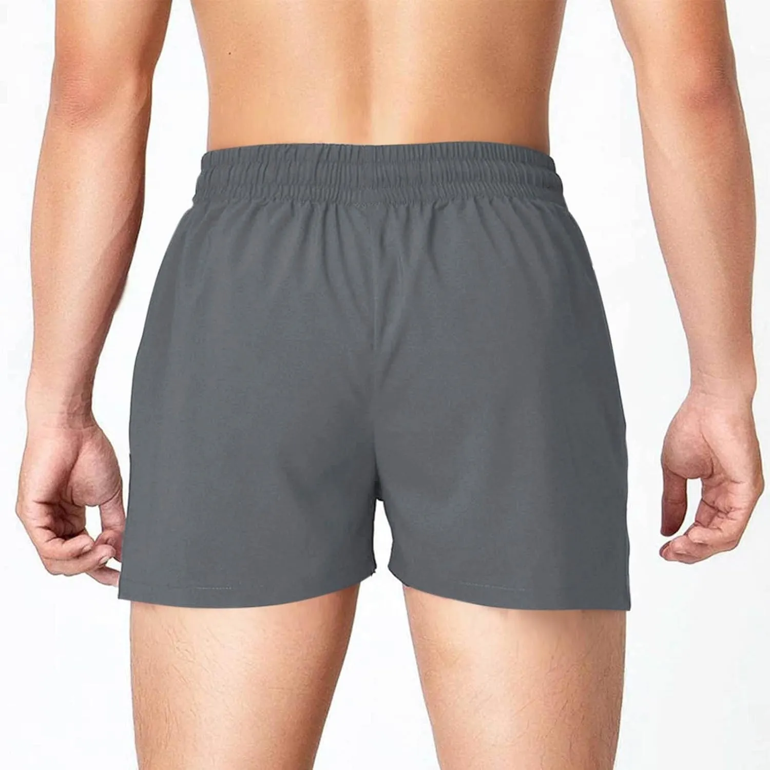 Running Shorts for Men with Zipper Pockets Stretch Waist Quick Dry Lightweight Breathable Gym Workout Athletic Shorts