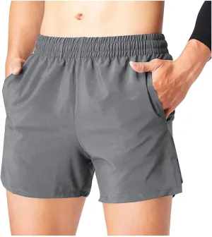 Running Shorts for Men with Zipper Pockets Stretch Waist Quick Dry Lightweight Breathable Gym Workout Athletic Shorts