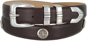 S5709_Genuine Full-Grain Cowhide Leather Designer Golf Dress Belt, 1-1/8"(30mm) Wide