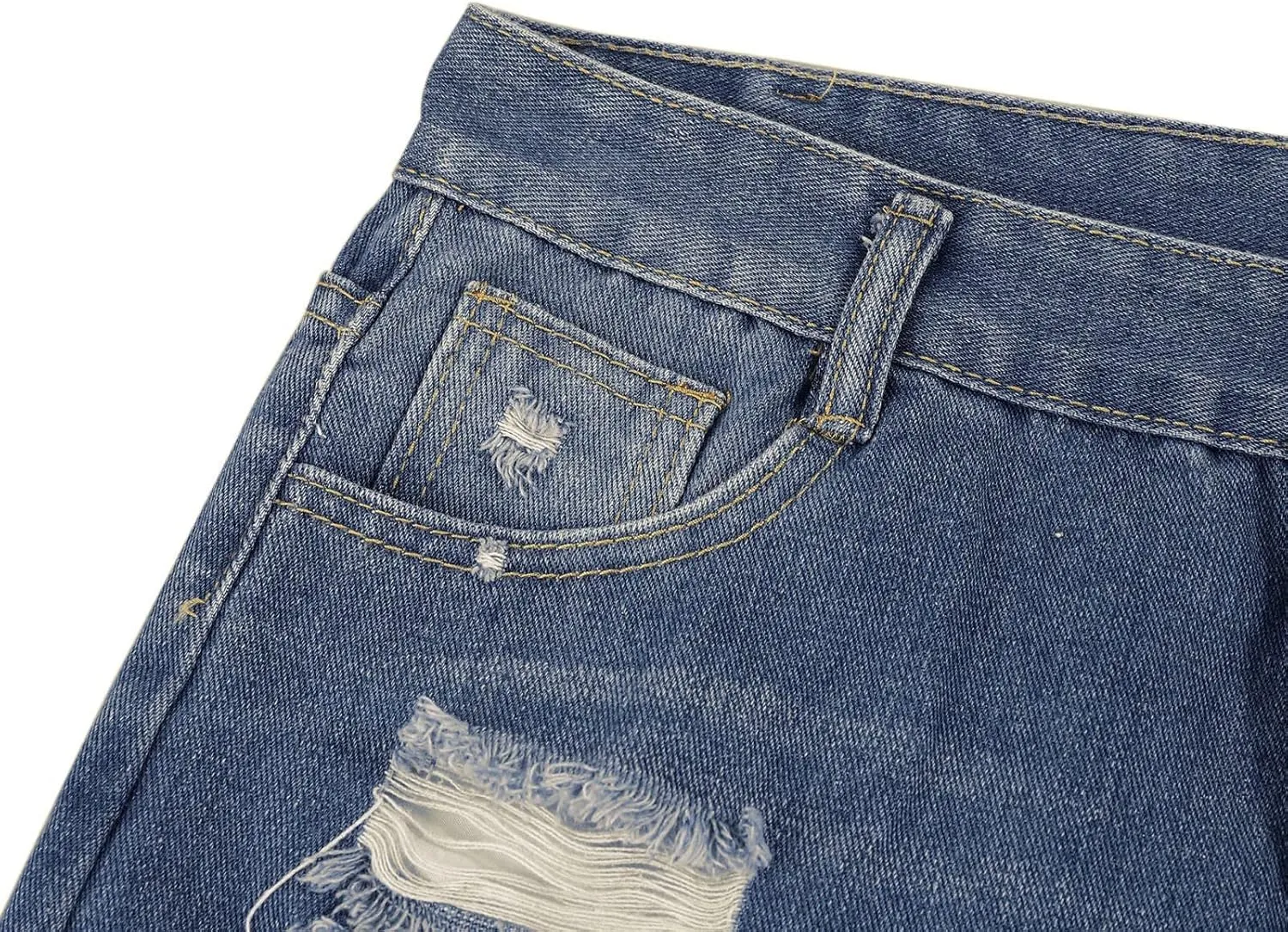 Sexy Denim Shorts for Women Cut Off Low Waist Booty Ripped Raw Hem Distressed Jean Shorts
