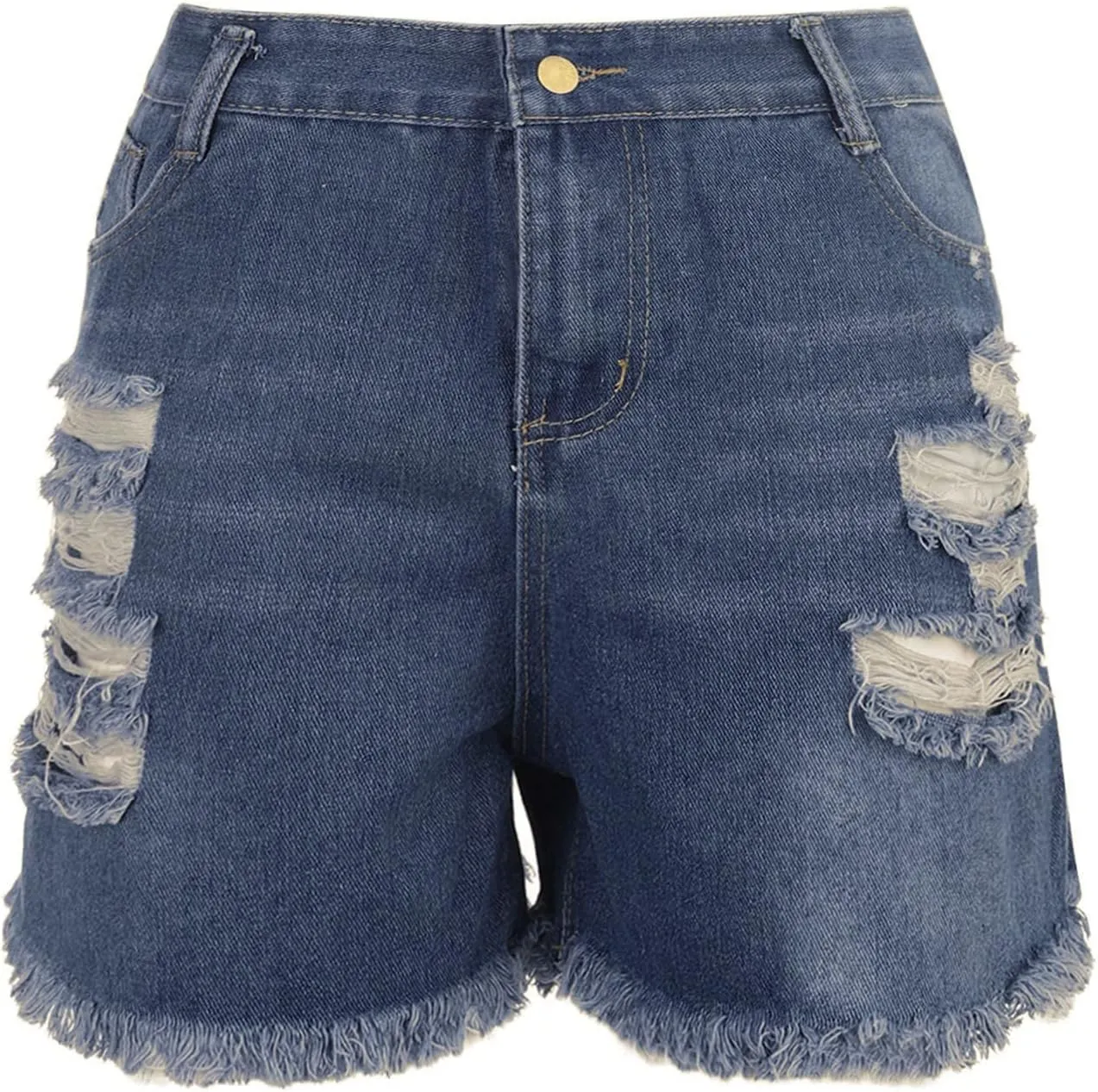 Sexy Denim Shorts for Women Cut Off Low Waist Booty Ripped Raw Hem Distressed Jean Shorts