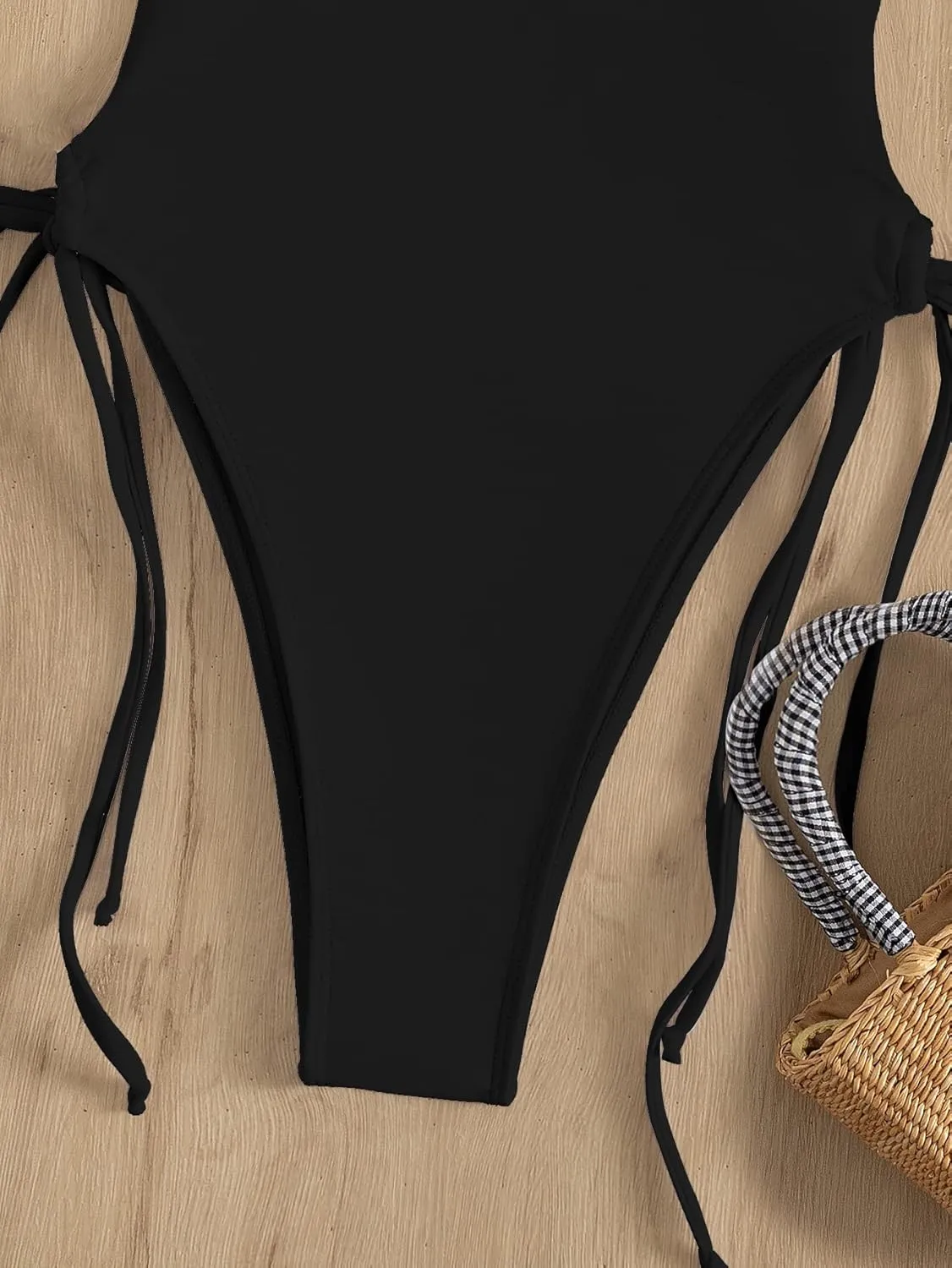 SHENHE Women's Deep V Neck Criss Cross Backless One Piece Bathing Suit Monokini Swimsuit