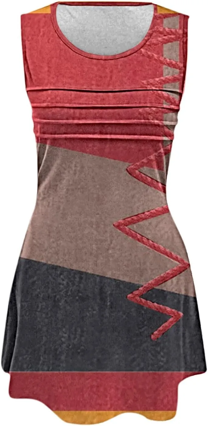 Short Summer Dress Womens with Pockets Summer Casual Tank Dress Sleeveless Midi Beach Dress Plus Size Linen Dress