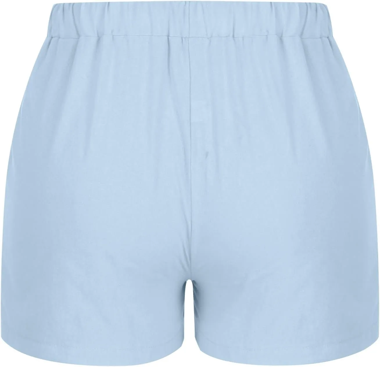 Shorts for Women 2025 Summer Trendy Plus Size Linen Shorts Elastic High Waisted Beach Shorts Comfy Lounge Shorts