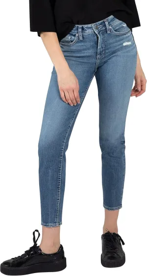Silver Jeans Co. Women's Avery High Rise Curvy Fit Skinny Jeans