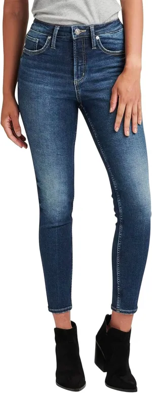 Silver Jeans Co. Women's Infinite Fit High Rise Skinny Leg Jeans