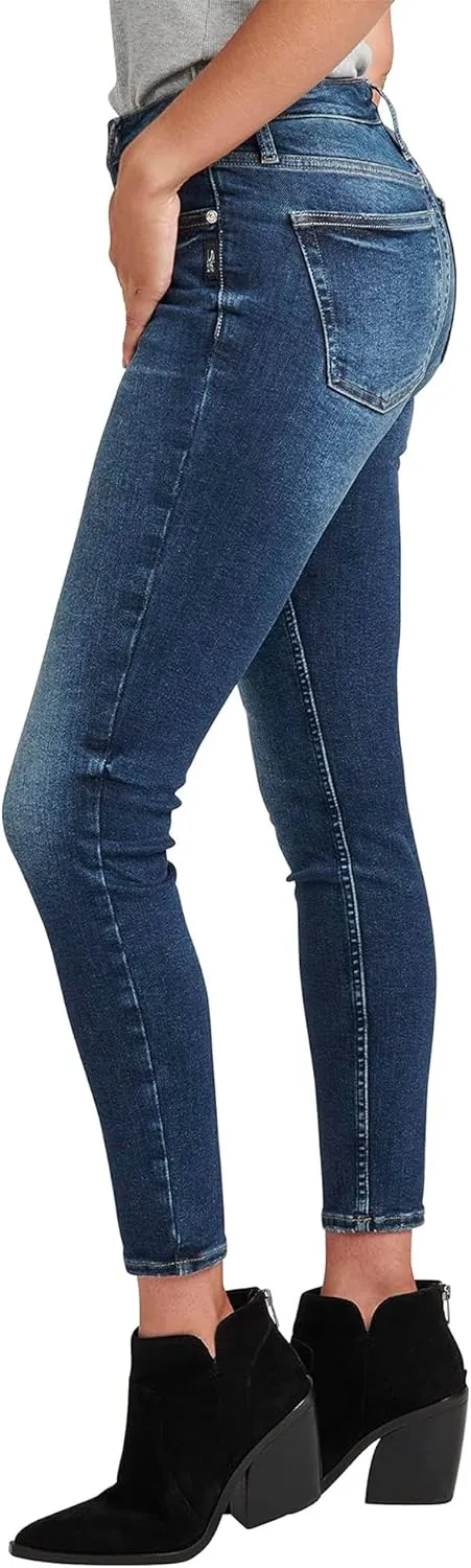 Silver Jeans Co. Women's Infinite Fit High Rise Skinny Leg Jeans