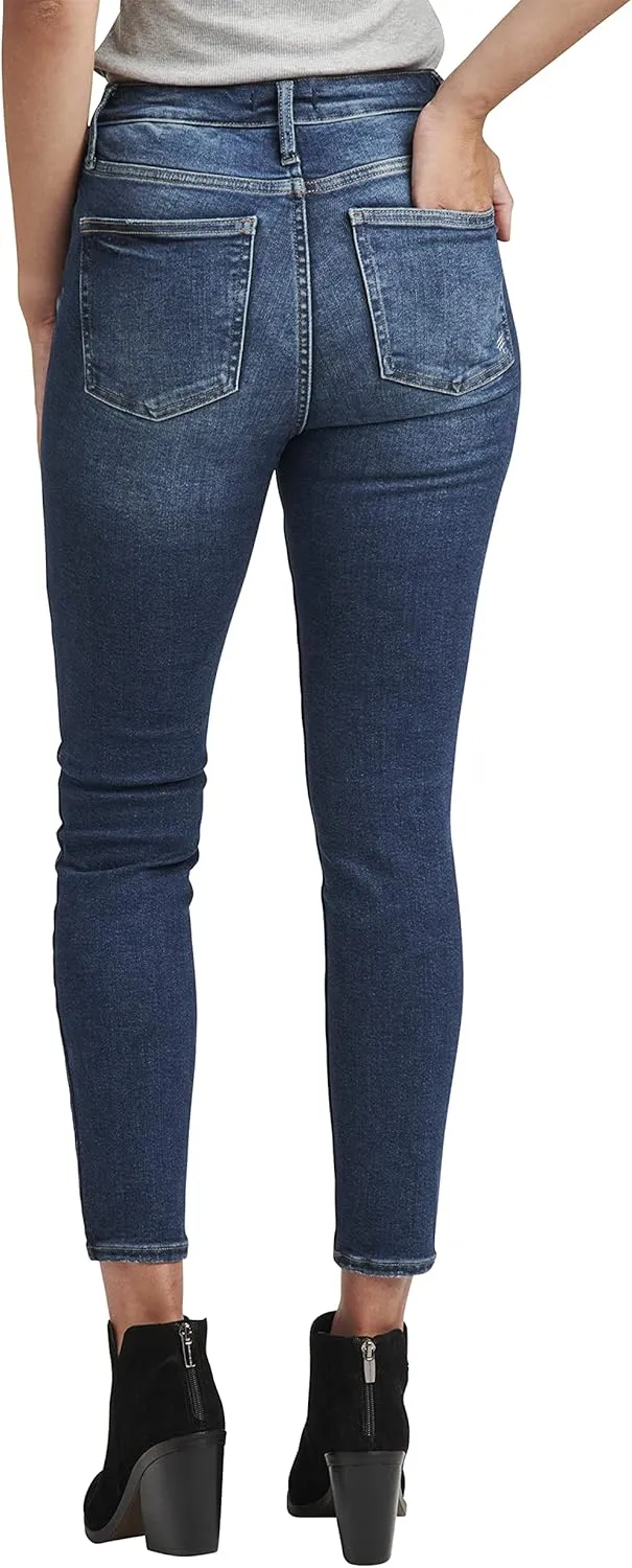 Silver Jeans Co. Women's Infinite Fit High Rise Skinny Leg Jeans