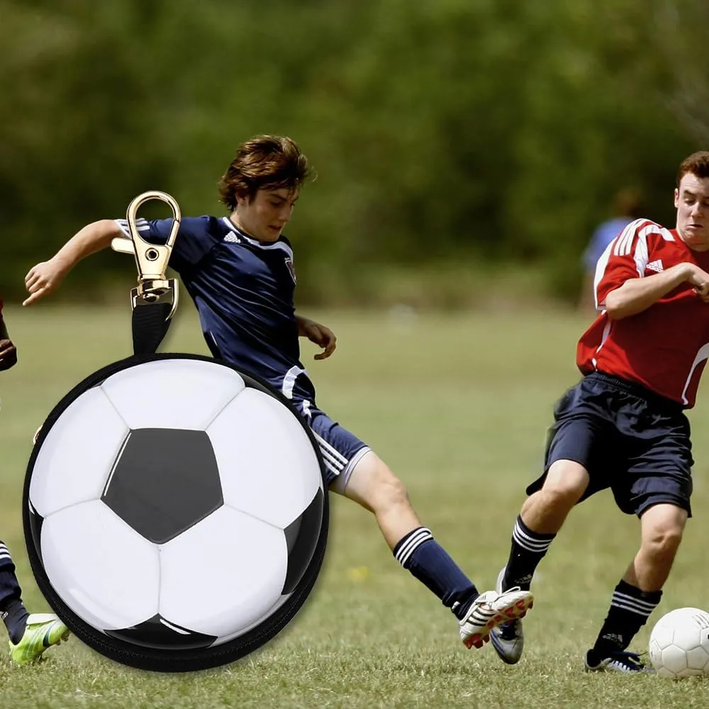 Soccer Basketball Coin Purse Keychain for Women Coin Pouch Keychain Zipper Storage Bag Sport Keyring for Earphone