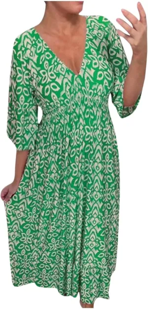 Summer Dresses for Women 2025 Plus Size Dress V Neck Short Sleeve Maxi Dress Ruffle Floral Fairy Swing Dresses