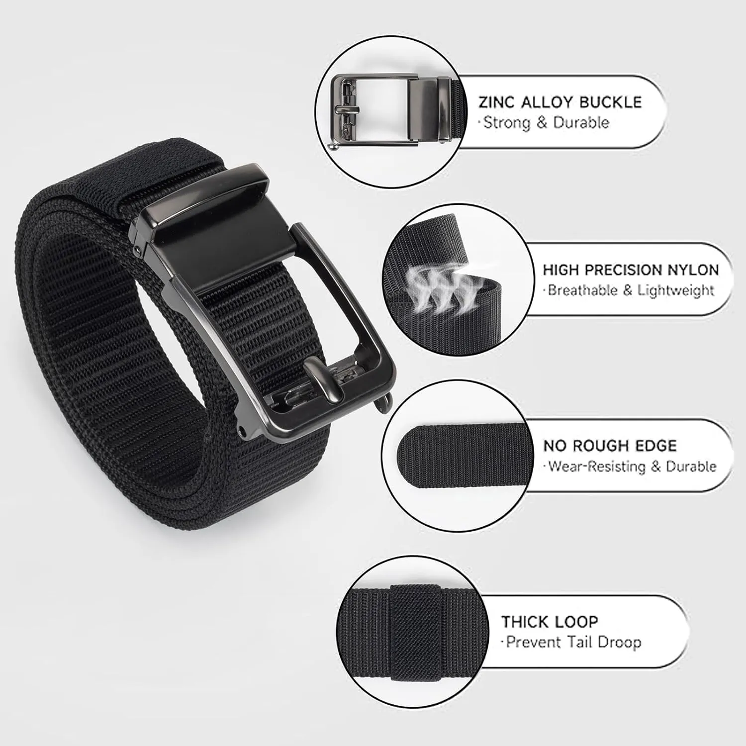 Tactical-Military-Men-Belt - Adjustable Nylon Webbing Canvas Web Belts with Alloy for Men Women