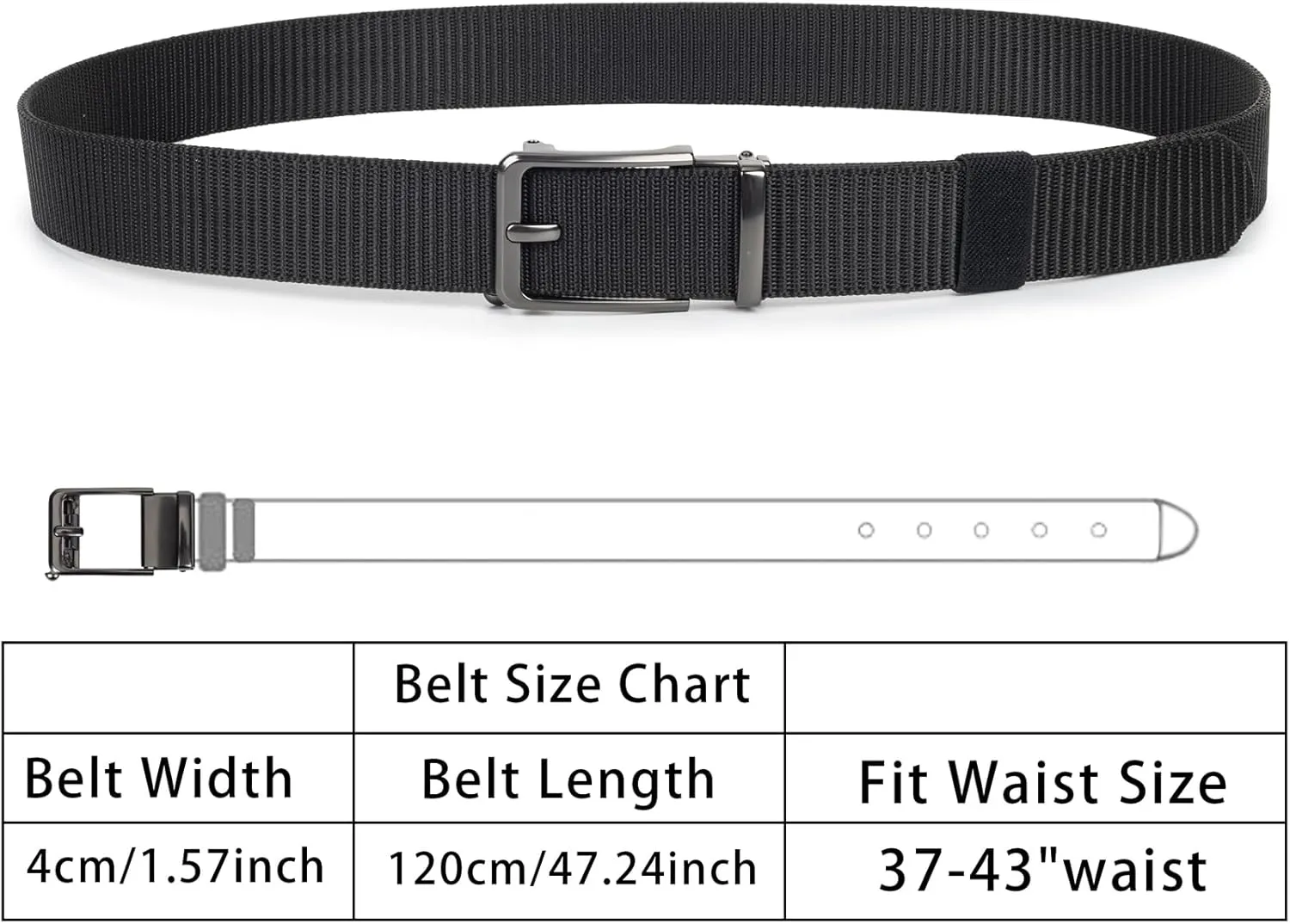 Tactical-Military-Men-Belt - Adjustable Nylon Webbing Canvas Web Belts with Alloy for Men Women