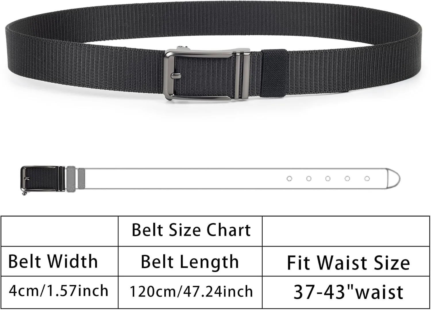 Tactical-Military-Men-Belt - Adjustable Nylon Webbing Canvas Web Belts with Alloy for Men Women