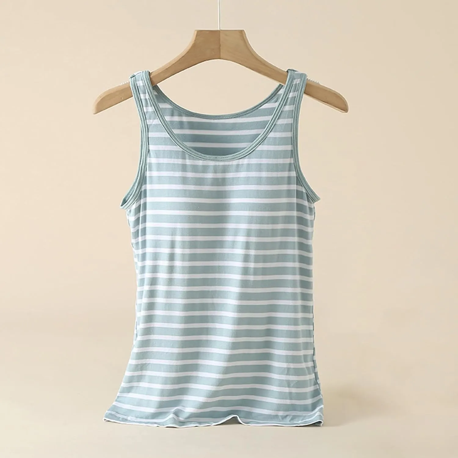 Tank Tops for Women Built With Chest Pads Five Fingers Cotton Shelf Bra Fitness Tanks Layering Workout Undershirts
