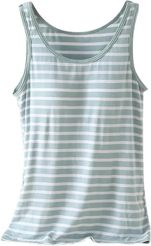 Tank Tops for Women Built With Chest Pads Five Fingers Cotton Shelf Bra Fitness Tanks Layering Workout Undershirts