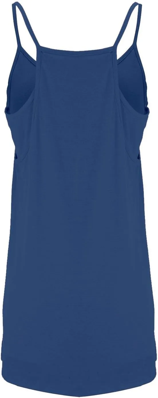 Tennis Dress for Women Built-in Shorts Casual Sleeveless Spaghetti Strap Sundress Workout Athletic Dress with Pocket
