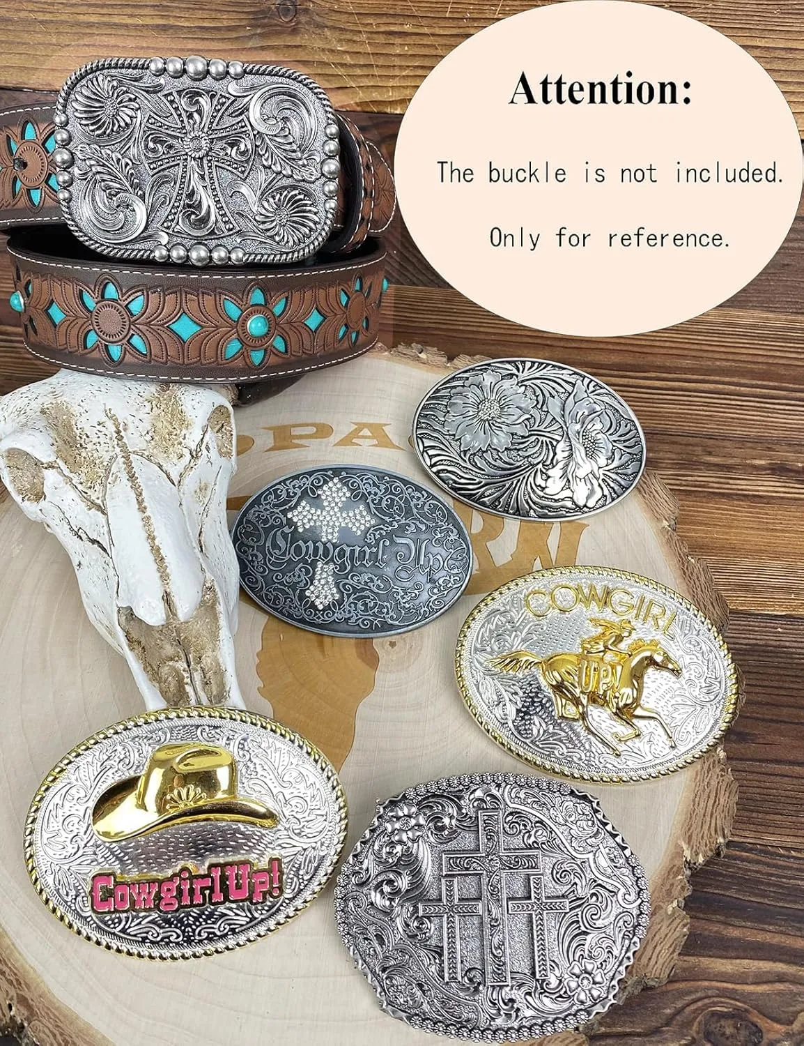 TOPACC Western Belts for Women Men Cowboy Cowgirl Belt for Jeans Pants Country Concert Outfit Rodeo