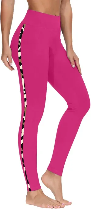 Trendy Leggings for Womens 2024 Side Camo Printed Yoga Pants High Waist Stretch Seamless Compression Trousers