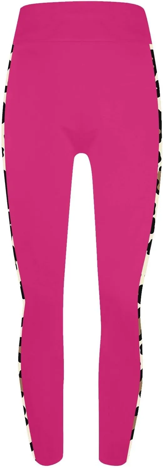 Trendy Leggings for Womens 2024 Side Camo Printed Yoga Pants High Waist Stretch Seamless Compression Trousers