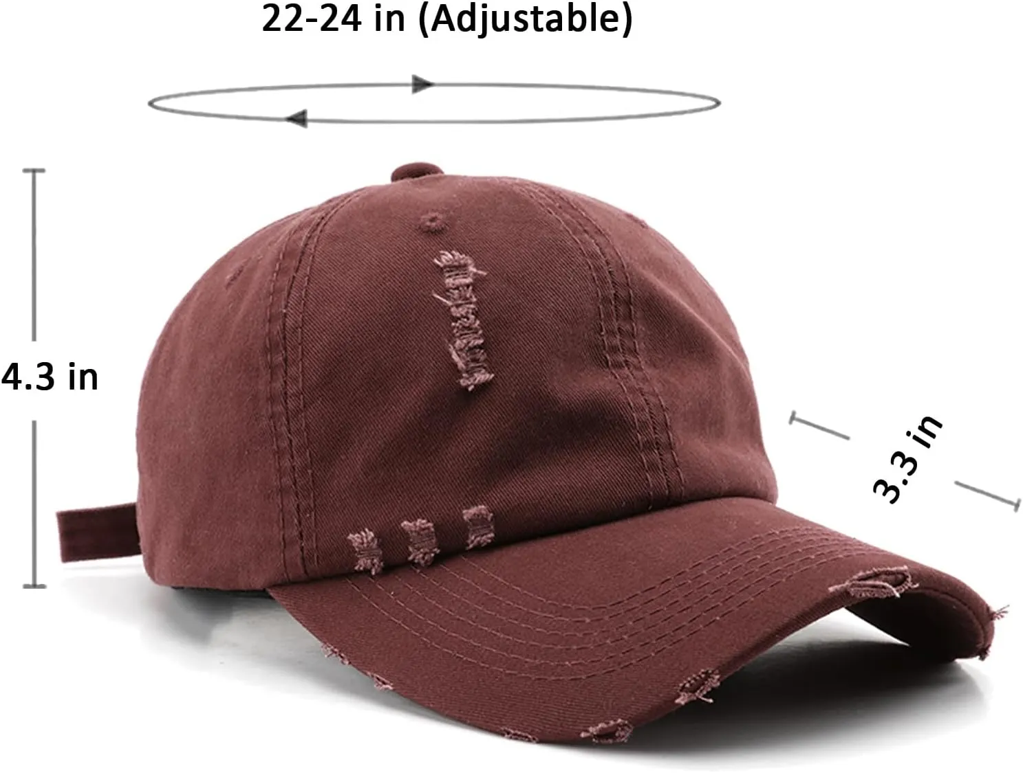 Vintage Washed Distressed Baseball Cap Unconstructed Soft Dad Hats Adjustable Trendy Trucker Hat for Mens Womens