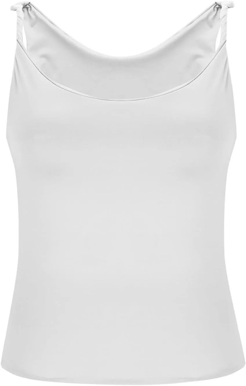 Women Off Shoulder Top Sleeveless Twist Strap Going Out Tank Tops Slim Fit Stretch Ruched Crop Top Casual T Shirts