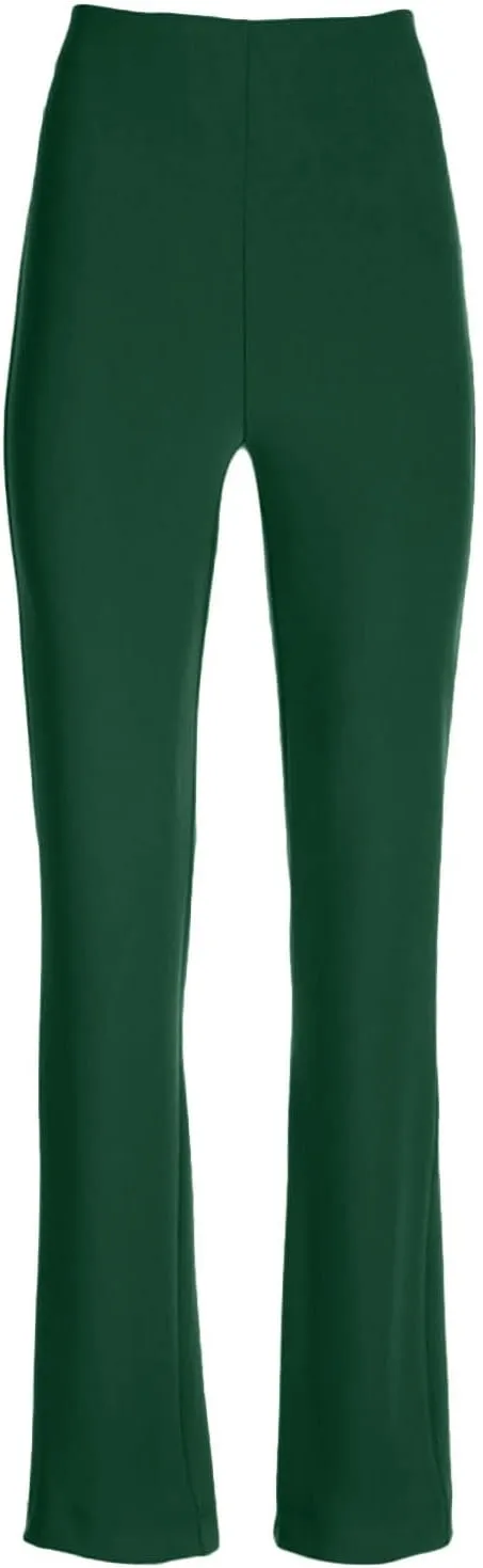 Womens Business Suit Pants Casual High Waisted Slim Fit Flare Pants Bell Bottom Long Lounge Wear to Work Pants