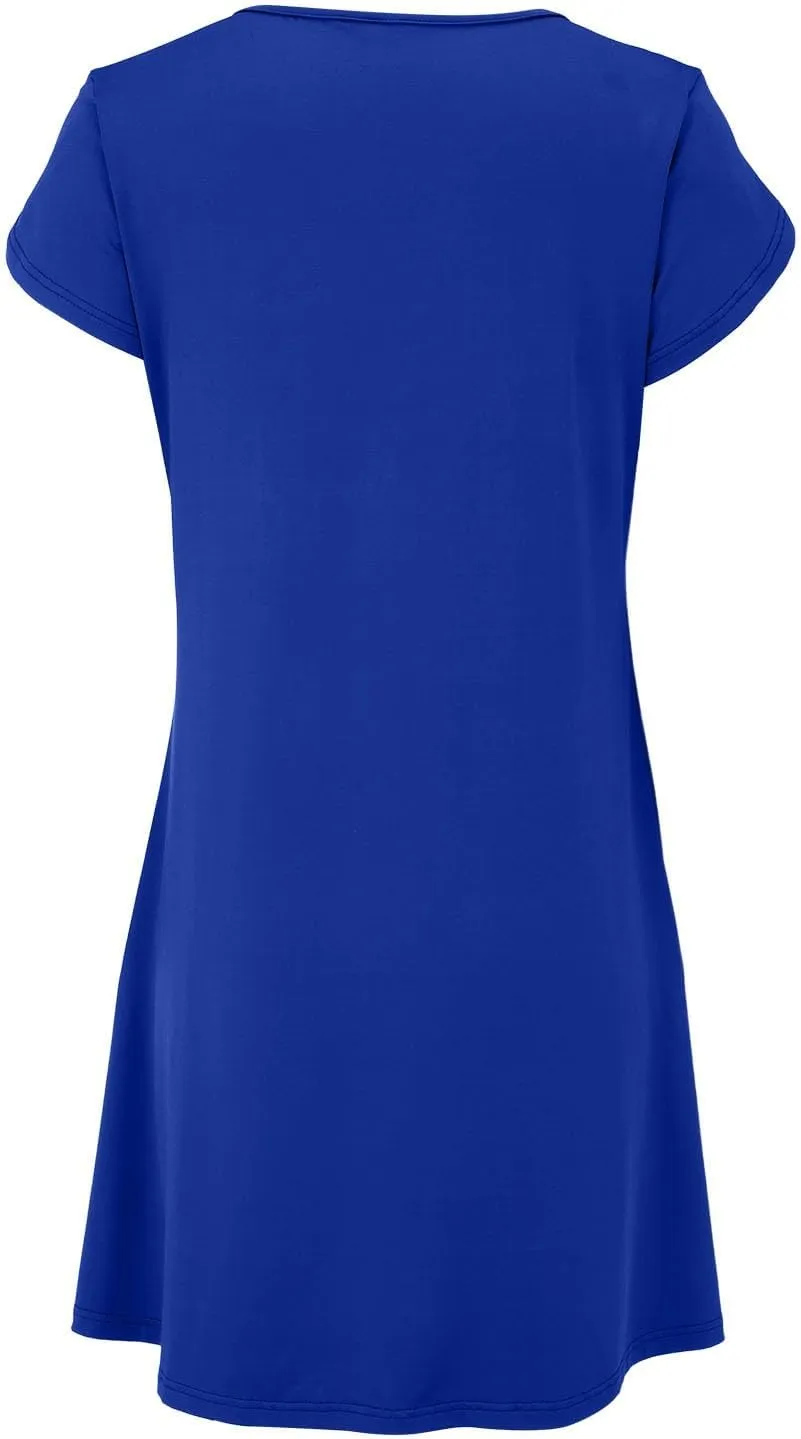 Womens Casual Dresses Short Sleeve Summer Dresses 2025 Boho Floral Beach Sundresses Spring A-Line Dress with Pockets
